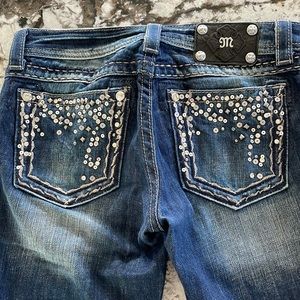 Miss me capri size 29 dark blue